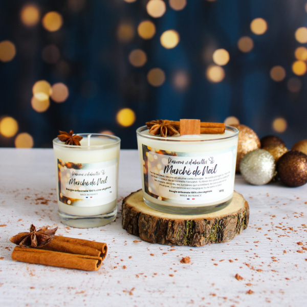 Bougie marché de noël