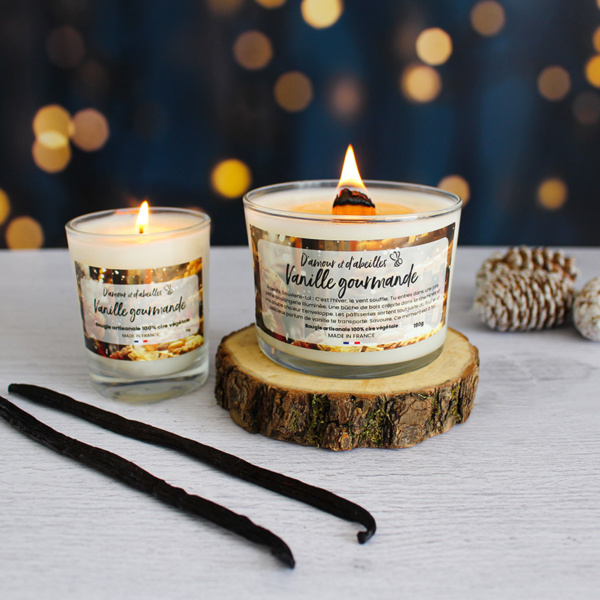 Bougie vanille gourmande